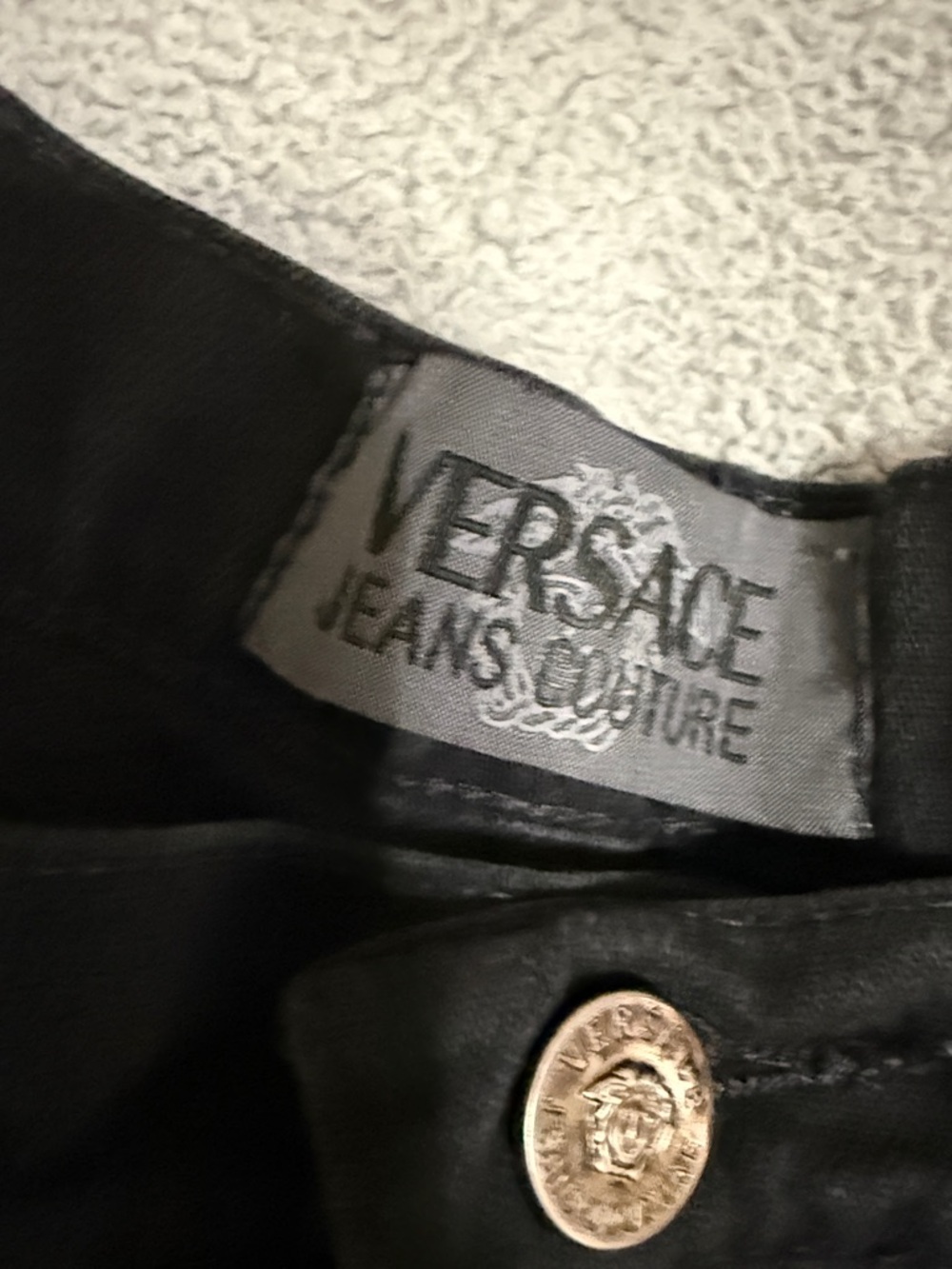 Versace Black Straight Leg Jeans - Picture 8 of 10